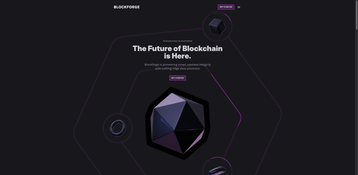 Dark Blockchain SaaS Website